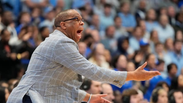 UNC basketball head coach Hubert Davis